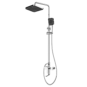 Душевая система Elghansa Emerald 2391510-2B хром купить в интернет-магазине сантехники Sanbest