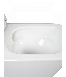 Унитаз подвесной Agger AT10150 безободковый, с инсталляцией, смыв торнадо, с крышкой микролифт, белый глянцевый купить в интернет-магазине Sanbest