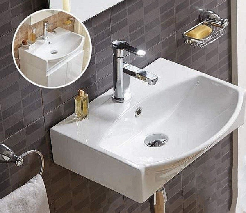 Раковина Ceramalux N 50 78014C белая купить в интернет-магазине Sanbest