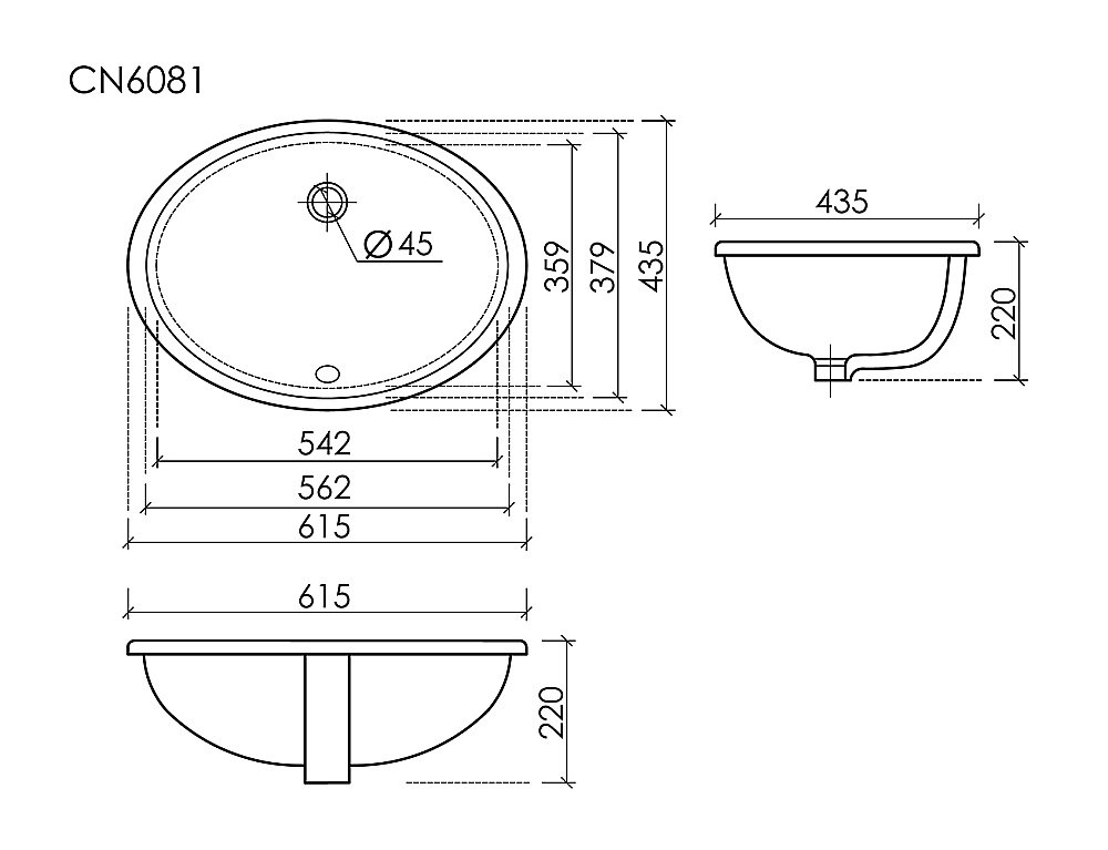 Раковина Ceramica Nova Era CN6081 белая купить в интернет-магазине Sanbest