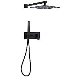 Душевая система ABBER Daheim AF8218B черная матовая купить в интернет-магазине сантехники Sanbest