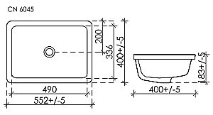Раковина Ceramica Nova Element CN6045 купить в интернет-магазине Sanbest