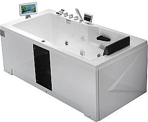 Ванна акриловая Gemy Enjoy Yourself G9066-II O 171х86 белая с гидромассажем купить в интернет-магазине Sanbest