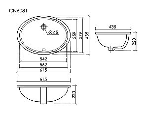 Раковина Ceramica Nova Era CN6081 белая купить в интернет-магазине Sanbest