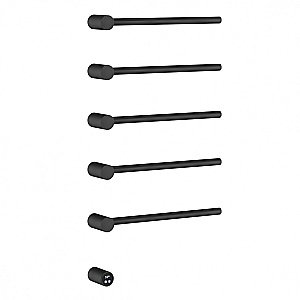 Полотенцесушитель электрический ABBER Charme AH4005B черный матовый купить в интернет-магазине сантехники Sanbest