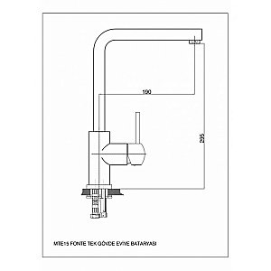 Смеситель для кухни GPD Fonte MTE15 купить в интернет-магазине сантехники Sanbest