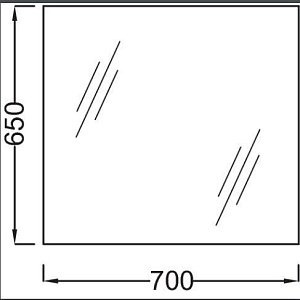 Зеркало Jacob Delafon EB1082-NF 70 в ванную от интернет-магазине сантехники Sanbest
