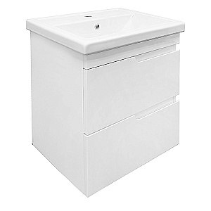 Тумба с раковиной Azario KANTRI 60/2 CS00097248 белая для ванной в интернет-магазине Sanbest