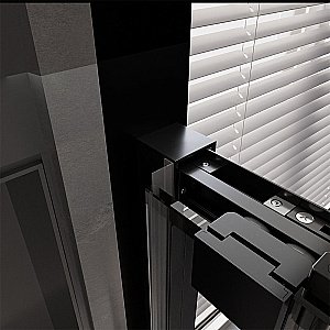 Душевая дверь Veconi Premium Trento PTD30-B-140-01-C4 прозрачная/профиль черный матовый купить в интернет-магазине Sanbest
