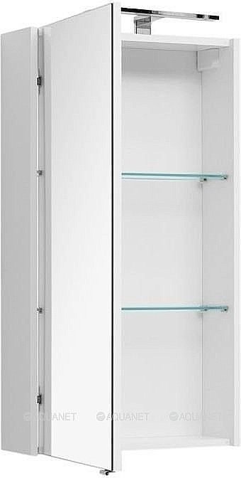 Зеркальный шкаф Aquanet Августа 50 белый купить в интернет-магазине сантехники Sanbest