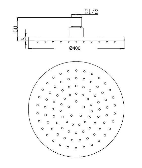 Верхний душ Migliore LATINO 29682 золото купить в интернет-магазине сантехники Sanbest
