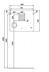Зеркало Акватон Элио 80 в ванную от интернет-магазине сантехники Sanbest