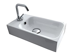 Раковина подвесная Kerasan Cento 45 белая купить в интернет-магазине Sanbest