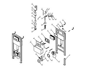 Инсталляция для унитаза D&K DI8050127 купить в интернет-магазине сантехники Sanbest