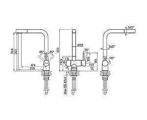 Смеситель для кухни Paulmark Skalen Sk213020-LG светлое золото купить в интернет-магазине сантехники Sanbest