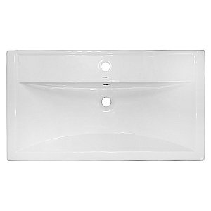 Тумба с раковиной подвесная Loranto KANTRI CS00097253 80/2 раковина Фостер 80, белый глянец для ванной в интернет-магазине Sanbest