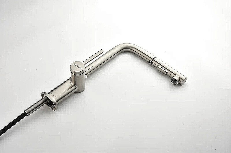 Смеситель для кухни Paulmark Neo Ne214419-BS  брашированная сталь купить в интернет-магазине сантехники Sanbest