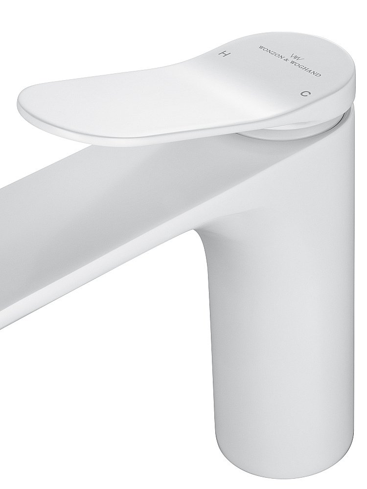 Смеситель для раковины WONZON & WOGHAND WW-A40482-MW белый матовый купить в интернет-магазине сантехники Sanbest