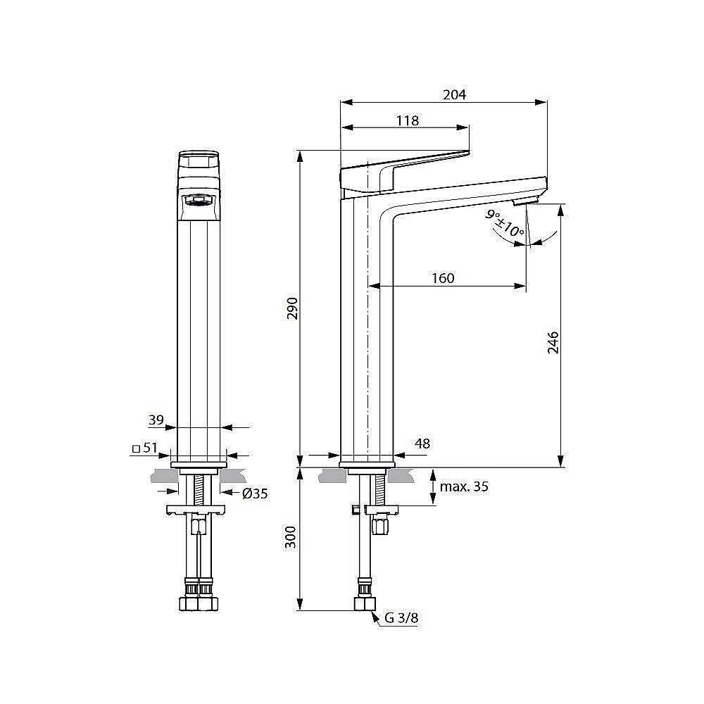 Смеситель для раковины Ideal Standard Tonic II A6329AA купить в интернет-магазине сантехники Sanbest