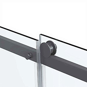 Душевой уголок Vincea Como Soft VSR-1CS9011CLGM 110x90 стекло прозрачное/профиль вороненая сталь купить в интернет-магазине Sanbest