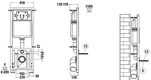 Унитаз с инсталляцией WeltWasser MARBERG 410 + MERZBACH 043 MT-WT + MAR 410 SE купить в интернет-магазине Sanbest
