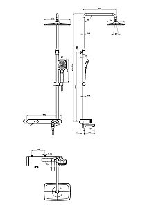 Душевая система Cersanit VIVO 64089 хром купить в интернет-магазине сантехники Sanbest