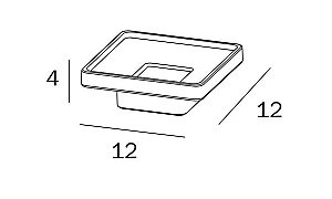Мыльница Inda Lea A1811ZNE21 черный матовый купить в интернет-магазине сантехники Sanbest
