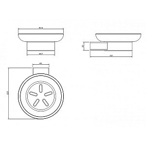 Мыльница Milacio Ultra MCU.962.GD золото купить в интернет-магазине сантехники Sanbest