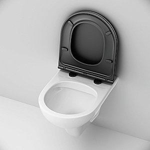 Унитаз подвесной AM.PM Gem C901700SCmb белый, безободковый купить в интернет-магазине Sanbest