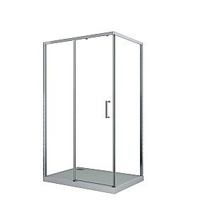 Душевой уголок CeruttiSpa Vito 110x80 Vito110-L стекло прозрачное/профиль хром купить в интернет-магазине Sanbest