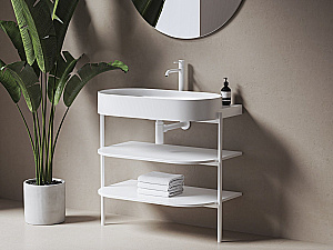 Раковина Ravak Yard 800 XJX0E280001 белый матовый купить в интернет-магазине Sanbest