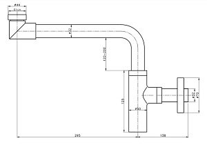 Сифон для раковины Creavit SF6088 купить в интернет-магазине сантехники Sanbest