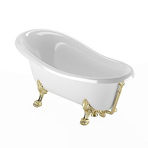 Ванна Veragio Gialetta на лапах Leone Standart 170х80 золото купить в интернет-магазине Sanbest