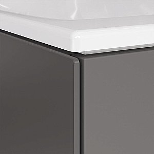 Тумба с раковиной KEUCO STAGELINE 32822290001 46 петли слева, инокс матовый для ванной в интернет-магазине Sanbest