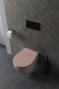 Унитаз Allen Brau Fantasy 4.11004.SM безободковый, розовый купить в интернет-магазине Sanbest