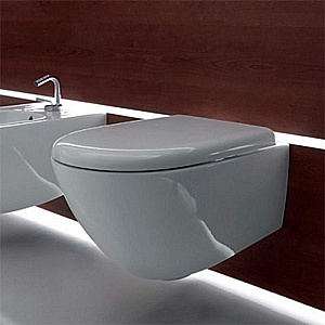 Унитаз подвесной Kerasan Aquatech 3714 Белый, безободковый купить в интернет-магазине Sanbest