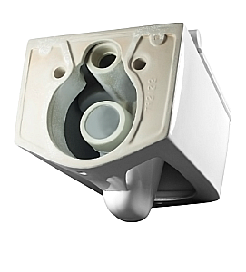 Унитаз подвесной Elghansa Monterno RQ-5537 белый, безободковый, с крышкой микролифт купить в интернет-магазине Sanbest