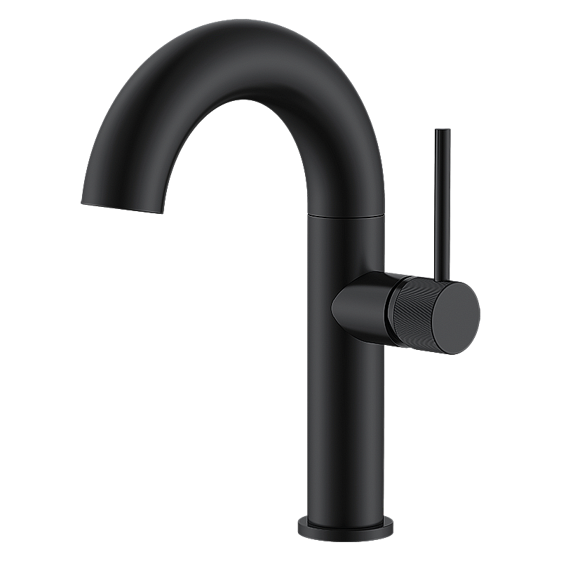 Смеситель для раковины Elghansa RADIANT XQ 1647181-Black черный матовый купить в интернет-магазине сантехники Sanbest