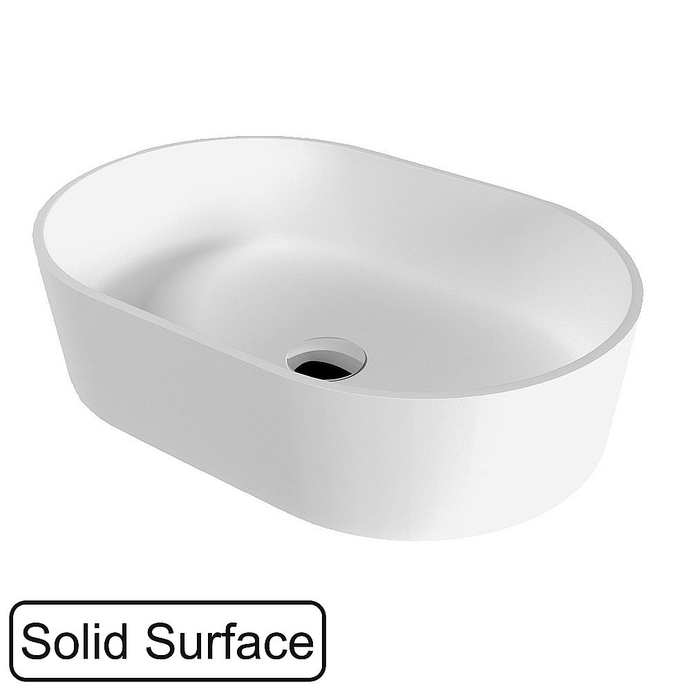 Раковина накладная WhiteCross EMERALD 55 0704.055037.200 белая матовая купить в интернет-магазине Sanbest