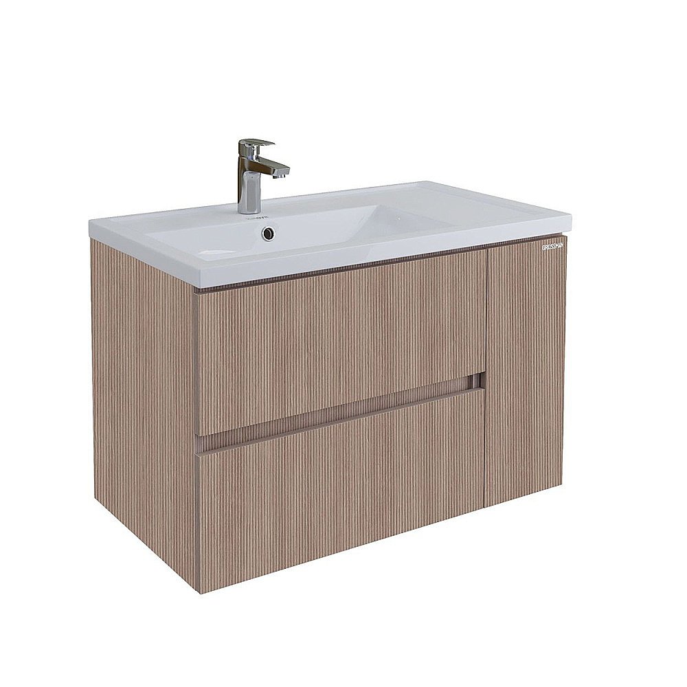 Тумба с раковиной Grossman Юнит 80 кадена вуд для ванной в интернет-магазине Sanbest