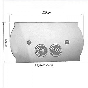 Кнопка для инсталяции Tiffany World TW300.3oro золото купить в интернет-магазине сантехники Sanbest