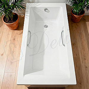 Ванна Delice Diapason DLR330040R-M 190х90 белая матовая/ручки хром купить в интернет-магазине Sanbest