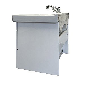 Тумба с раковиной Comforty Никосия 00-00011161 60 белый глянец для ванной в интернет-магазине Sanbest