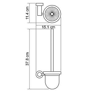 Ершик подвесной WasserKRAFT Donau K-9427 купить в интернет-магазине сантехники Sanbest