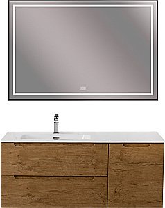 Тумба с раковиной BelBagno ETNA-1200-2C-1A-SO-RN-L/R Rovere Nature для ванной в интернет-магазине Sanbest