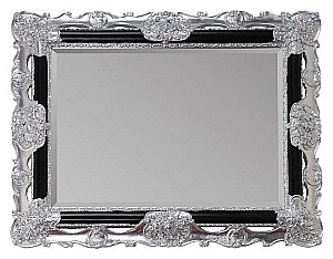 Зеркало Migliore Complementi ML.COM-70.508.NR.AG черное серебро в ванную от интернет-магазине сантехники Sanbest