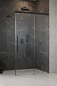 Душевой уголок Radaway Idea 8 Black QL KDJ 120х70 R стекло прозрачное/профиль черный матовый купить в интернет-магазине Sanbest