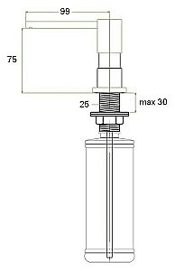 Диспенсер Zorg ZR-22 Бронза купить в интернет-магазине сантехники Sanbest