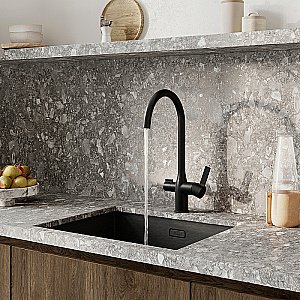 Смеситель для кухни Iddis Pure PURBLFJi05 черный матовый купить в интернет-магазине сантехники Sanbest