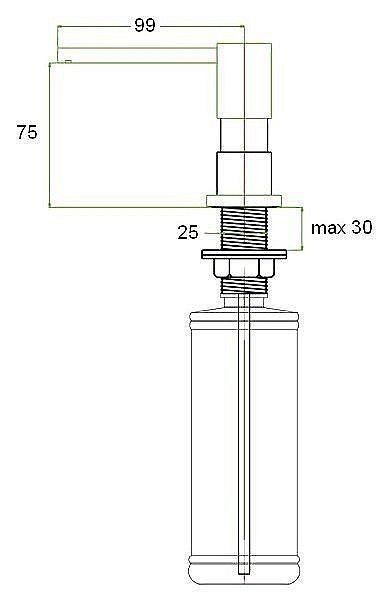 Диспенсер Zorg ZR-22 Бронза купить в интернет-магазине сантехники Sanbest